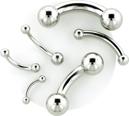 SS Curved Barbell 1.2mm / Post Only - Image 2