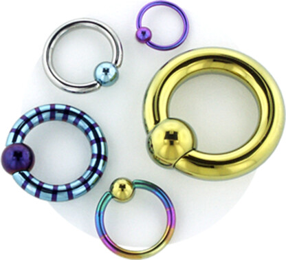 Ti Captive Bead Ring / Ti Bead