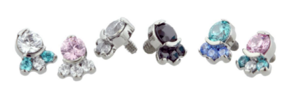 Threaded Odyssey Carina Prong-Set Faceted Gem End