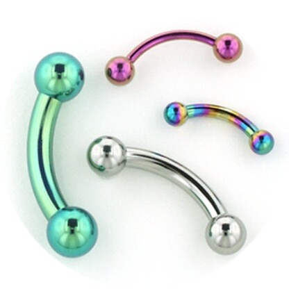 Ti Curved Barbell 8.2mm / Post Only