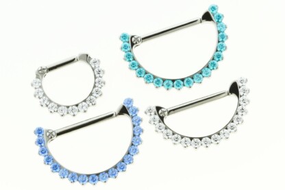 Odyssey Prong-set Faceted Gem Nipple Clicker 18 - Image 2
