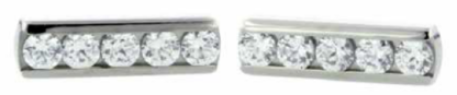 Threadless Channel-set Faceted Gem Ends (3 - 5 Gems) - Image 4