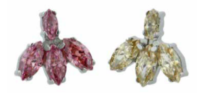 Threadless Marquise Fan 8 Faceted Gem End