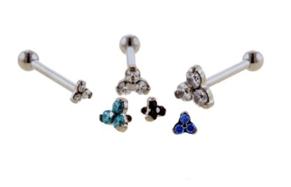 Threaded Odyssey Ménage à trois Prong-set Gem End