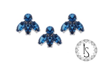 Threadless Marquise Fan 6 Faceted Gem End