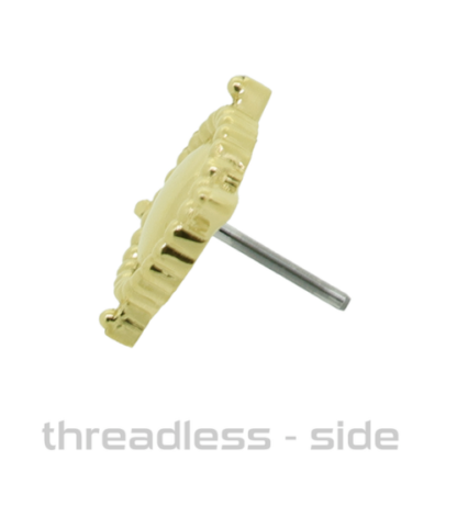 Threadless 18k Yellow Gold Southern Cross End - Image 2