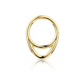 18k Yellow Gold Extended Continuous Ring #3