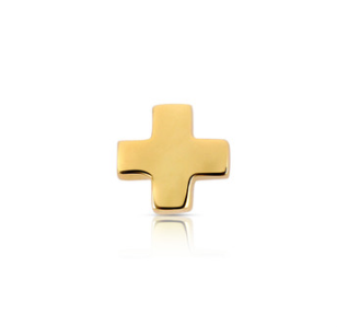 Threadless 14k Yellow Gold Plus Sign