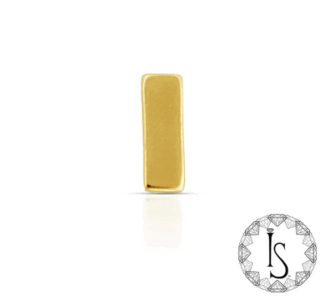 Threadless 18k Gold Bar of Gold End