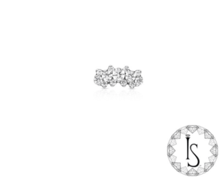 Threaded Titanium Suprium #5 (Gems Above & Below) Faceted Gem End