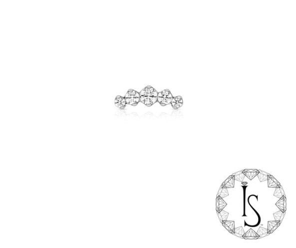 Threaded Titanium Odyssey Prium #2 Prong-set Faceted Gem End