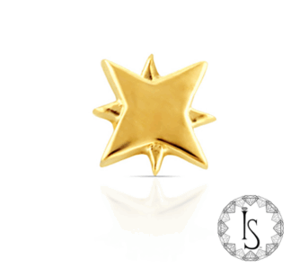 Threaded 18k Gold Northstar II End