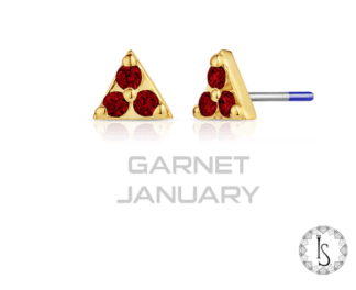 Threaded 18k Gold Argolis Faceted Genuine Gemstones End