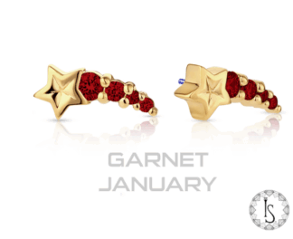 Threadless 18k Gold Koios II Faceted Genuine Gemstones End