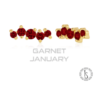 Threaded 18k Gold Odyssey Gold Serpentium Prong-set Faceted Genuine Gemstones End