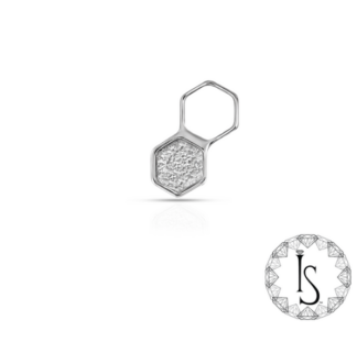 Threadless Titanium Stippled Honeycomb #2 End