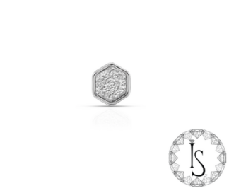 Threadless Titanium Stippled Honeycomb #3 End