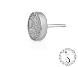 Threadless Titanium Stippled Disk End