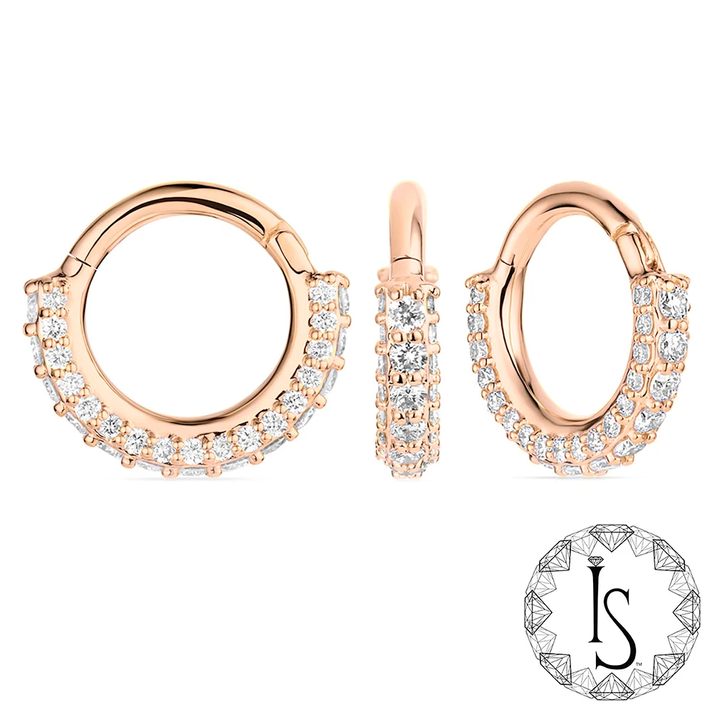 18K Gold Charis Faceted Gem Clicker - Image 4