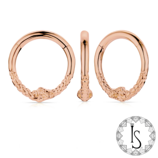 18K Rose Gold Ouroboros Clicker