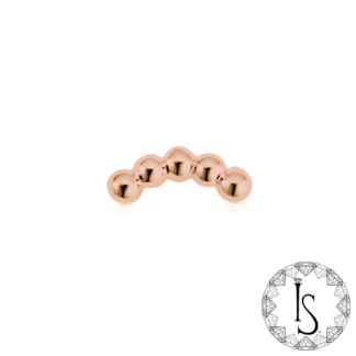 Threadless 18k Rose Gold Aureth End