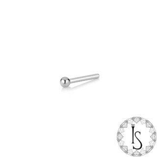 Titanium Fixed End Straight Barbell with Fixed Ball (Post Only) 2.3mm or 3.1mm
