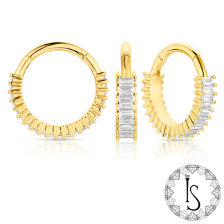 18K Yellow Gold Xylakia Gem Clicker