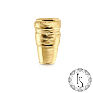 Threaded 18k Yellow Gold Coffee End