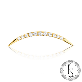 Threadless 18K Gold Orion Faceted Gem End