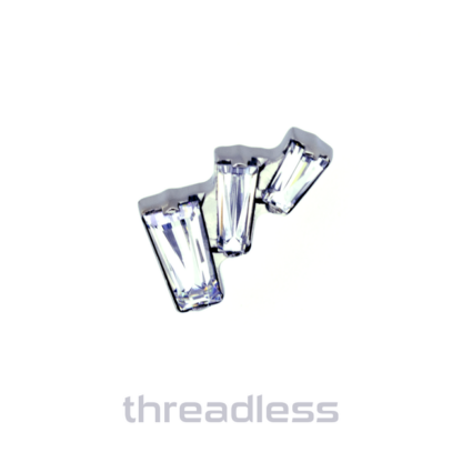 Threadless Titanium Sensu Prong-Set Faceted Gem End #2