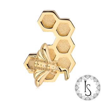 18k Gold Honeybee #3 End